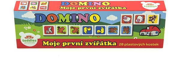 Domino Teddies Domino Moje prvé zvieratká 28 ks spoločenská hra ...