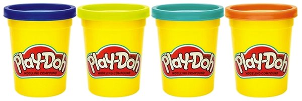 Knete Play-Doh Modelliermasse - 4 Becher - Wild ...