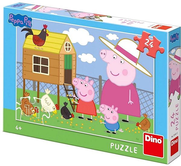 Puzzle Dino Peppa pig: Sliepočky 24 puzzle nové ...
