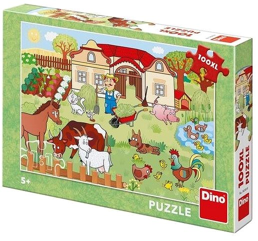 Puzzle Dino Zvieratká na statku 100xl puzzle nové ...