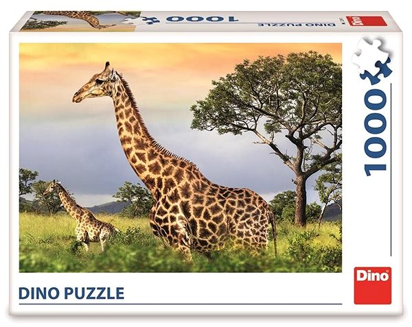 Puzzle Dino - Žirafia rodina, 1 000, puzzle ...