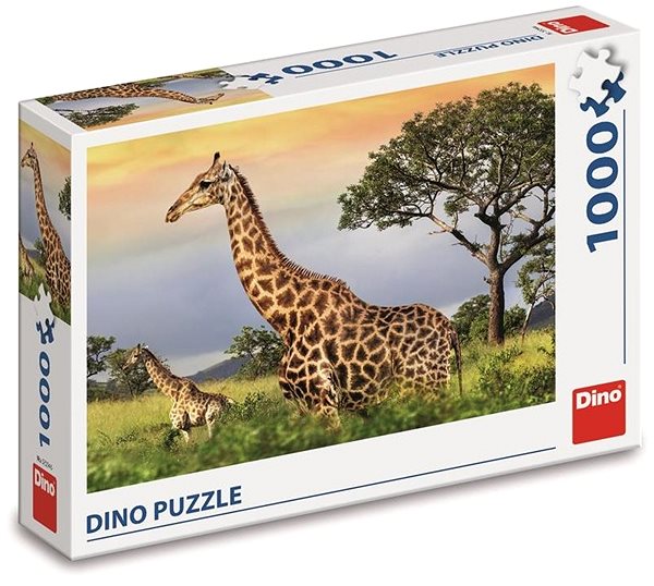 Puzzle Dino - Žirafia rodina, 1 000, puzzle ...
