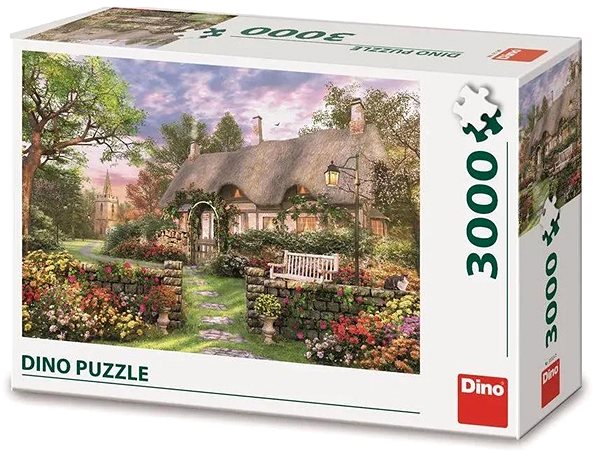 Puzzle Dino - Romantická chatka, 3 000, puzzle ...
