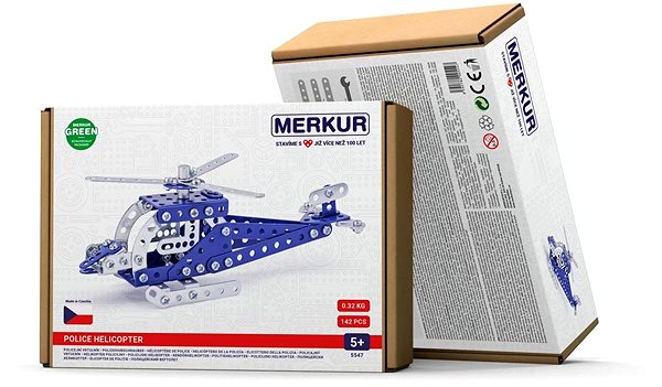 Építőjáték Merkur 054 - rendőrségi helikopter, 142 rész ...
