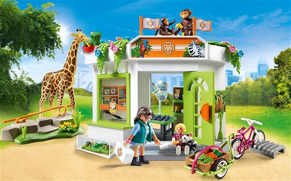 Építőjáték Playmobil 70900 Állatorvosi rendelő az állatkertben ...