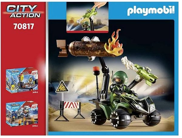 Bausatz Playmobil 70817 City Action - Starter Pack Polizei: Gefahrentraining ...