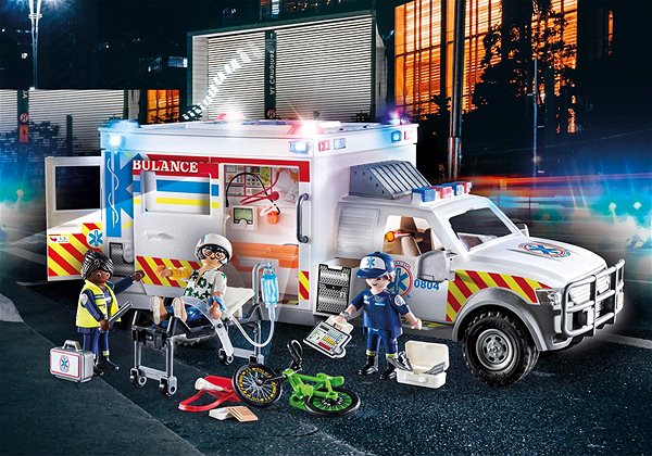 Építőjáték Playmobil 70936 Mentőautó: US Ambulance ...