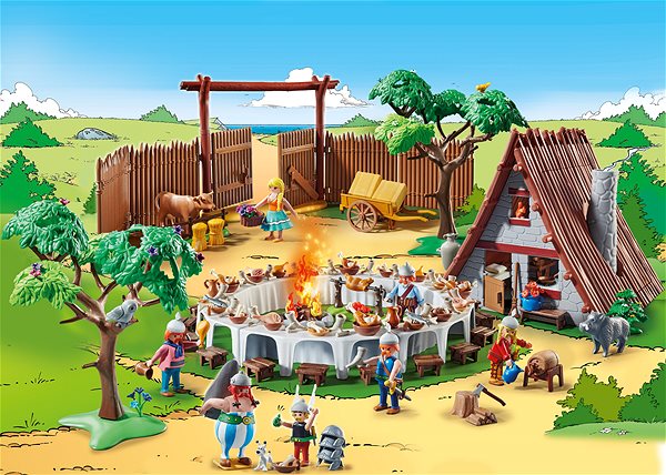 Stavebnica Playmobil Asterix: Veľká dedinská slávňosťt ...