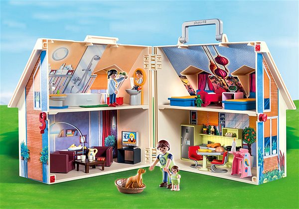 Stavebnica Playmobil 70985 Prenosný dom pre bábiky ...