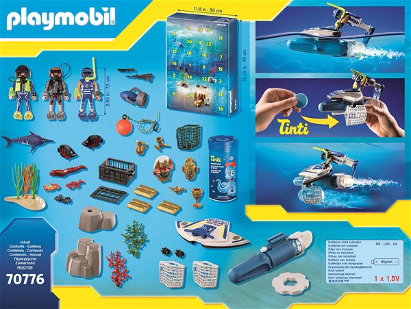Stavebnica Playmobil Adventný kalendár „Zábava vo vode – Nasadenie policajných potápačov