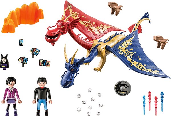 Bausatz Playmobil 71080 Dragons: The Nine Realms - Wu & Wei mit Jun ...