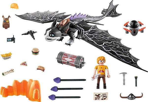Építőjáték Playmobil 71081 Dragons - The Nine Realms: Thunder & Tom ...