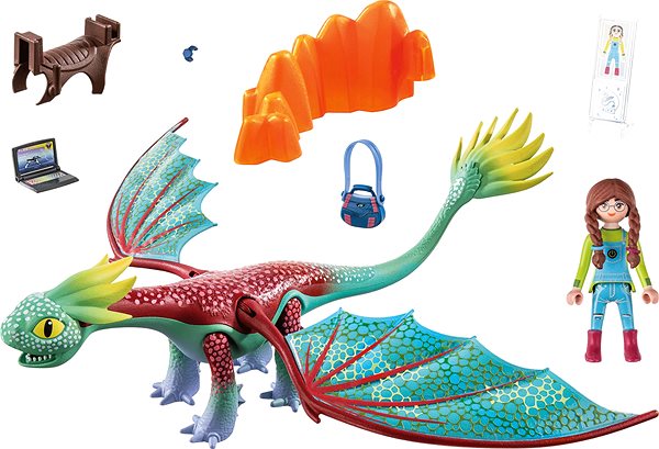 Stavebnica Playmobil Dragons: The Nine Realms – Feathers & Alex ...