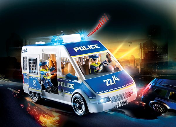 Építőjáték Playmobil Rendőrségi furgon fénnyel és hanggal ...