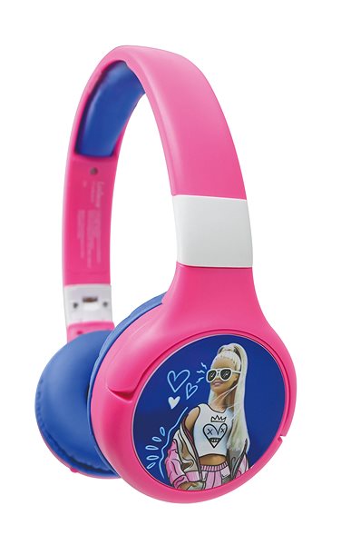 Vezeték nélküli fül-/fejhallgató Lexibook Barbie - összecsukható ...
