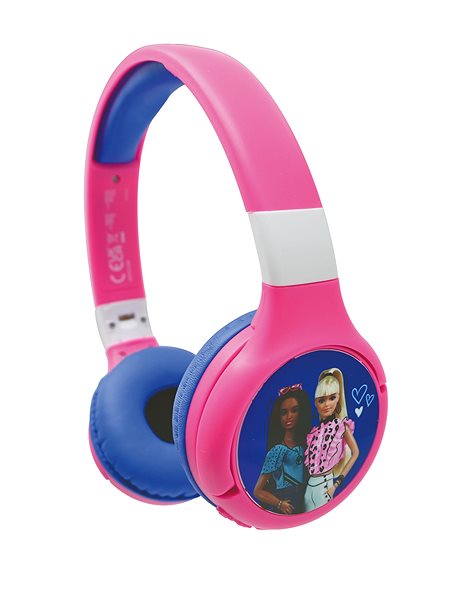 Vezeték nélküli fül-/fejhallgató Lexibook Barbie - összecsukható ...