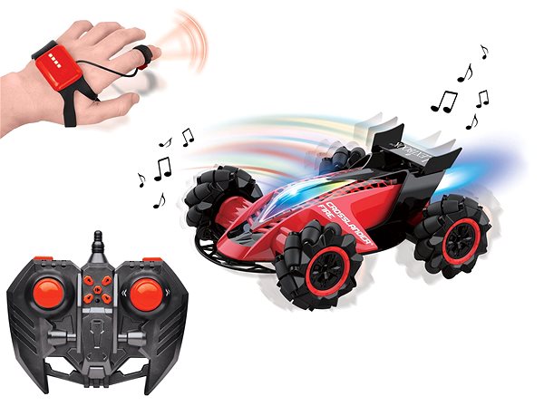 Lexibook Crosslander Fire Programmable Remote Control Car with Lights RC car.