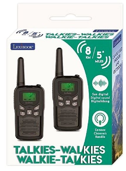 Walkie talkie gyerekeknek Lexibook Digitális walkie talkie akár 8 km-es hatótávolsággal, 8 csatorna ...