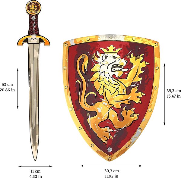Schwert Liontouch Ritterset - rot - Schwert und Schild ...