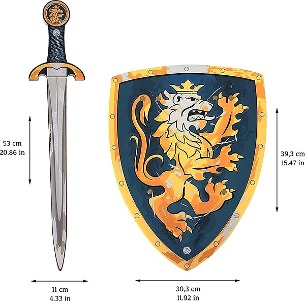 Schwert Liontouch Ritterset - blau - Schwert und Schild ...