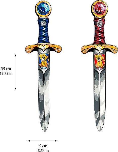Schwert Liontouch Kleiner Löwe Schwerter-Set - blau und rot ...