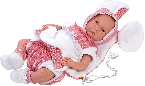 Oblečenie pre bábiky Llorens M740-50 oblečenie pre bábiku bábätko New Born veľkosti 40 – 42 cm ...