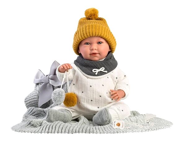 Oblečenie pre bábiky Llorens M740-01 obleček na bábiku bábätko New Born veľkosť 40 – 42 cm ...
