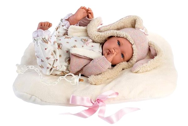 Oblečenie pre bábiky Llorens M740-94 obleček na bábiku bábätko New Born veľkosť 40 – 42 cm ...