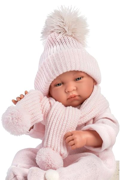 Oblečenie pre bábiky Llorens M843-16 obleček na bábiku bábätko New Born veľkosť 43 – 44 cm ...