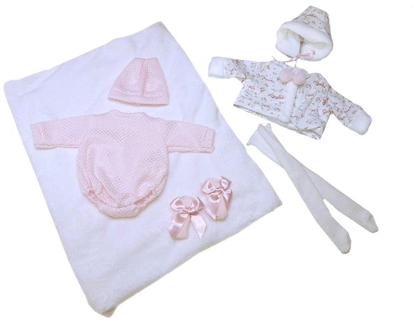 Oblečenie pre bábiky Llorens M844-38 obleček na bábiku bábätko New Born veľkosť 43 – 44 cm ...