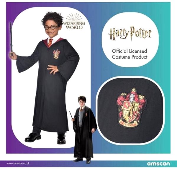 Kostým Detský kostým – plášť Harry – čarodejník – veľkosť 10 – 12 rokov ...