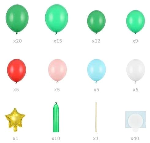 Balóny Súprava balónikov – Vianočný stromček – 65 ks – 65 × 161 cm ...