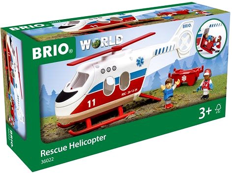 Vonatpálya BRIO Játékszett 36022 Mentőhelikopter ...