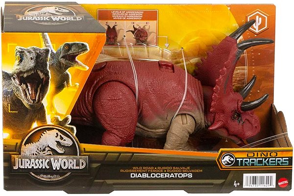 Figur Jurassic World Dinosaurier mit wildem Gebrüll - Diabloceraptops ...