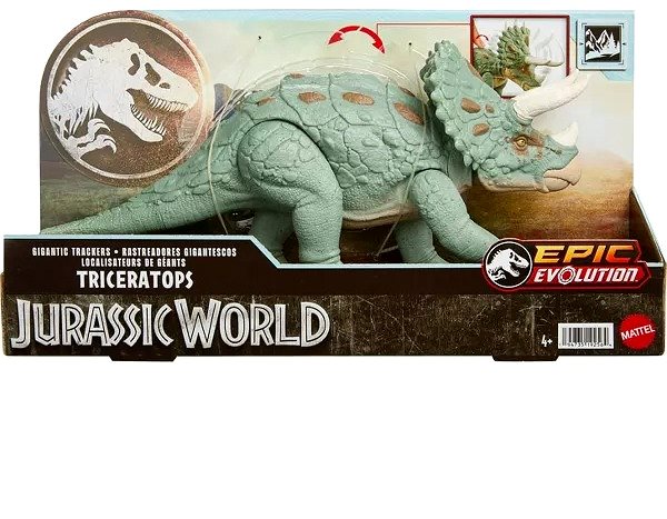 Figúrka Jurassic World Obrovský útočiaci dinosaurus – Triceratops ...