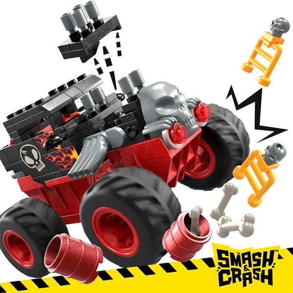 Stavebnice Mega Construx Hot Wheels Monster Trucks Drtič bone shaker ...