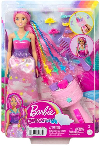 Játékbaba Barbie Hercegnő Hajszépítő kiegészítőkkel ...