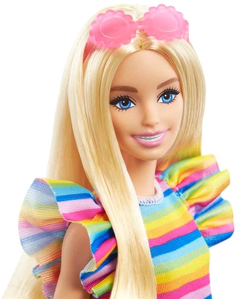 Bábika Barbie Modelka – Prúžkované Šaty S Volánmi ...