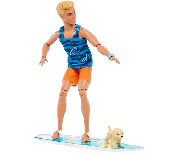 Játékbaba Barbie Ken szörfös kiegészítőkkel ...