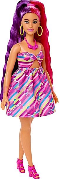 Játékbaba Barbie Baba fantasztikus hajjal - Sötét ...