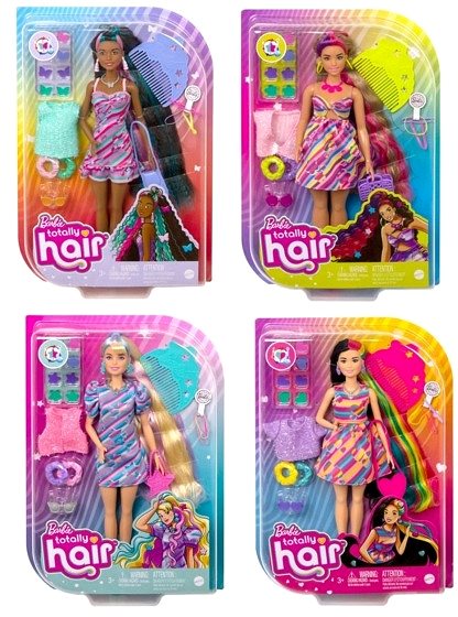 Játékbaba Barbie Baba fantasztikus hajjal - Sötét ...