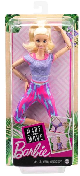 Puppe Barbie-Puppe in Bewegung - Blond in Lila ...