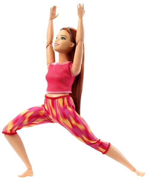Játékbaba Barbie Mozgásban - Vörös hajú piros ruhában ...