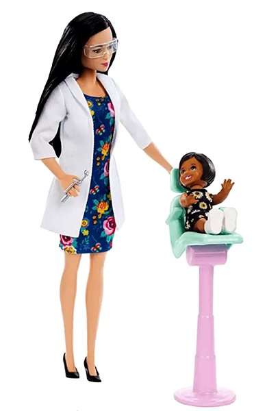 Bábika Barbie Povolanie herná súprava s bábikou – Zubárka Bruneta ...