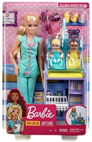 Játékbaba Barbie Foglalkoztató játékkészlet babával - Gyermekorvos ...