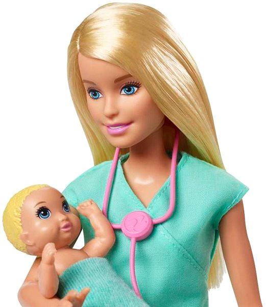 Játékbaba Barbie Foglalkoztató játékkészlet babával - Gyermekorvos ...