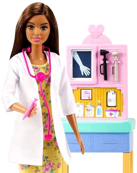 Bábika Barbie Povolanie Herná súprava s bábikou – Detská lekárka bruneta ...