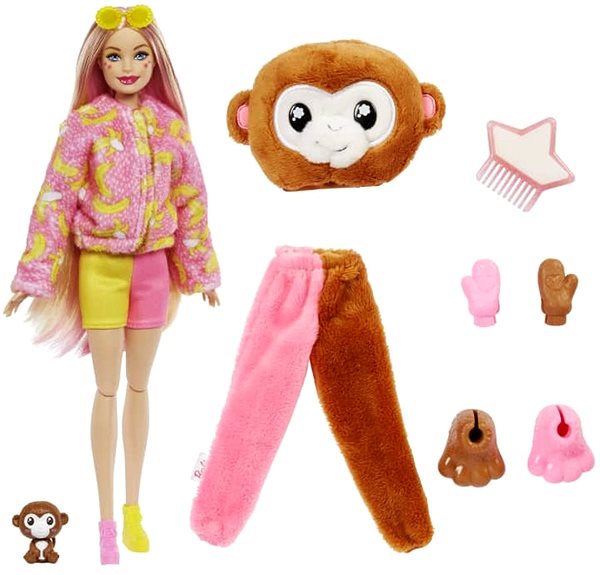 Panenka Barbie Cutie Reveal Barbie Džungle - Opice  ...
