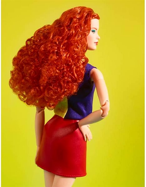 Játékbaba Barbie Looks Vörös hajú piros szoknyában ...