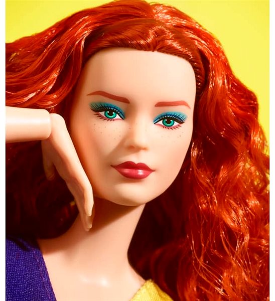 Játékbaba Barbie Looks Vörös hajú piros szoknyában ...